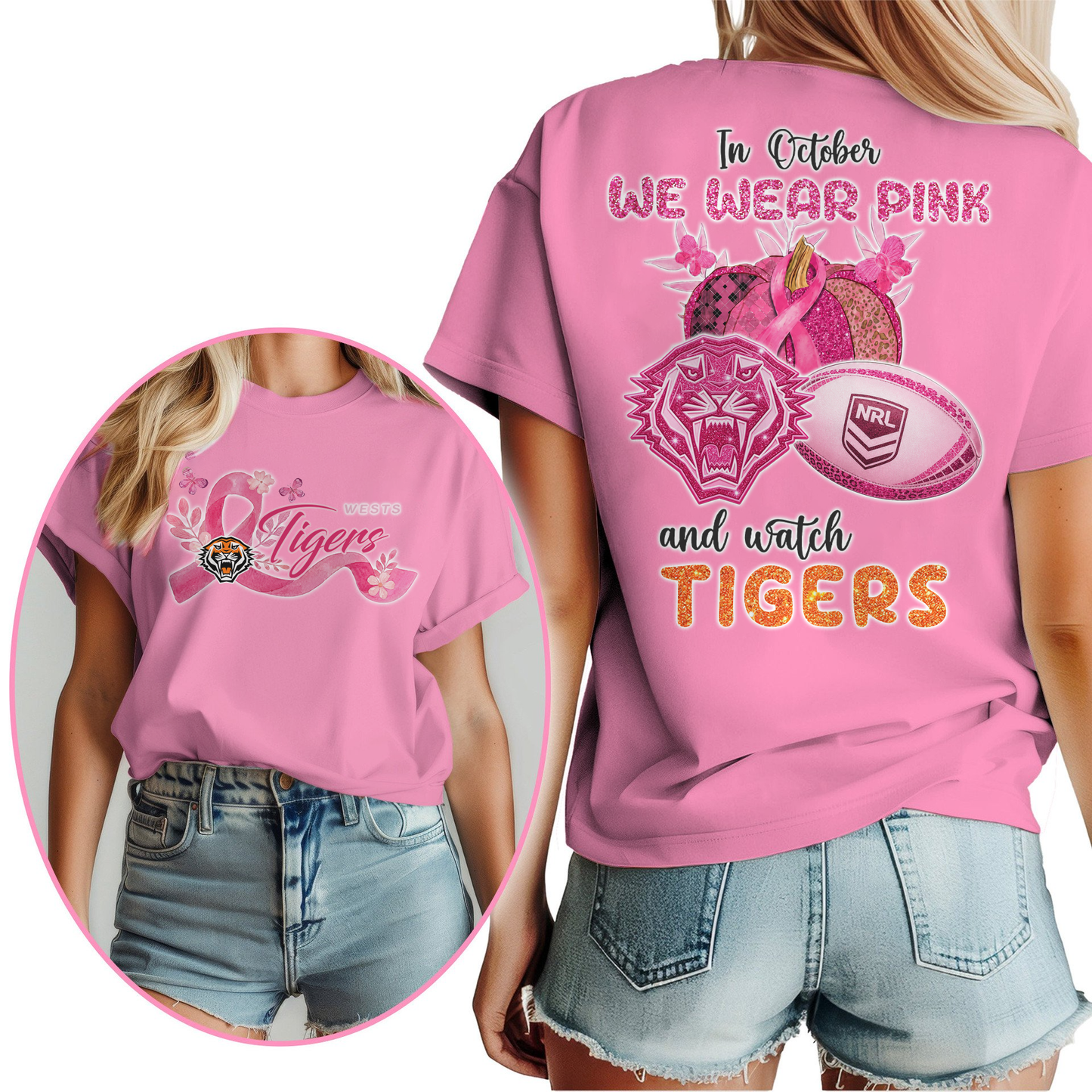 In October We Wear Pink And Watch WT Shirt
