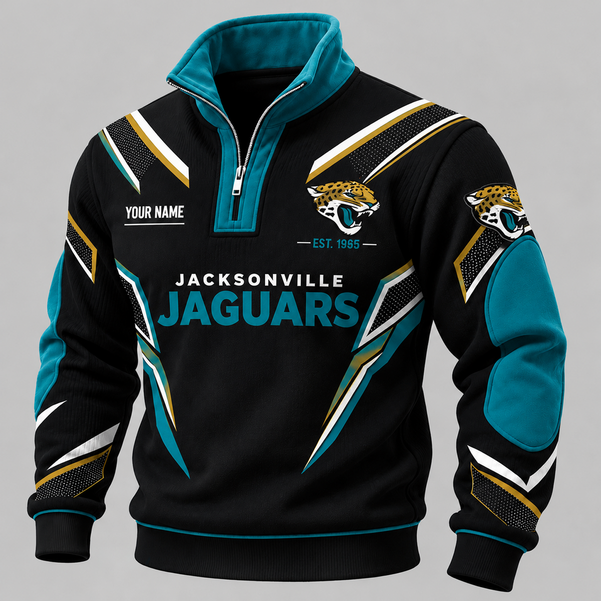 JAC x NFL Personalized Quarter Zip Sweatshirt