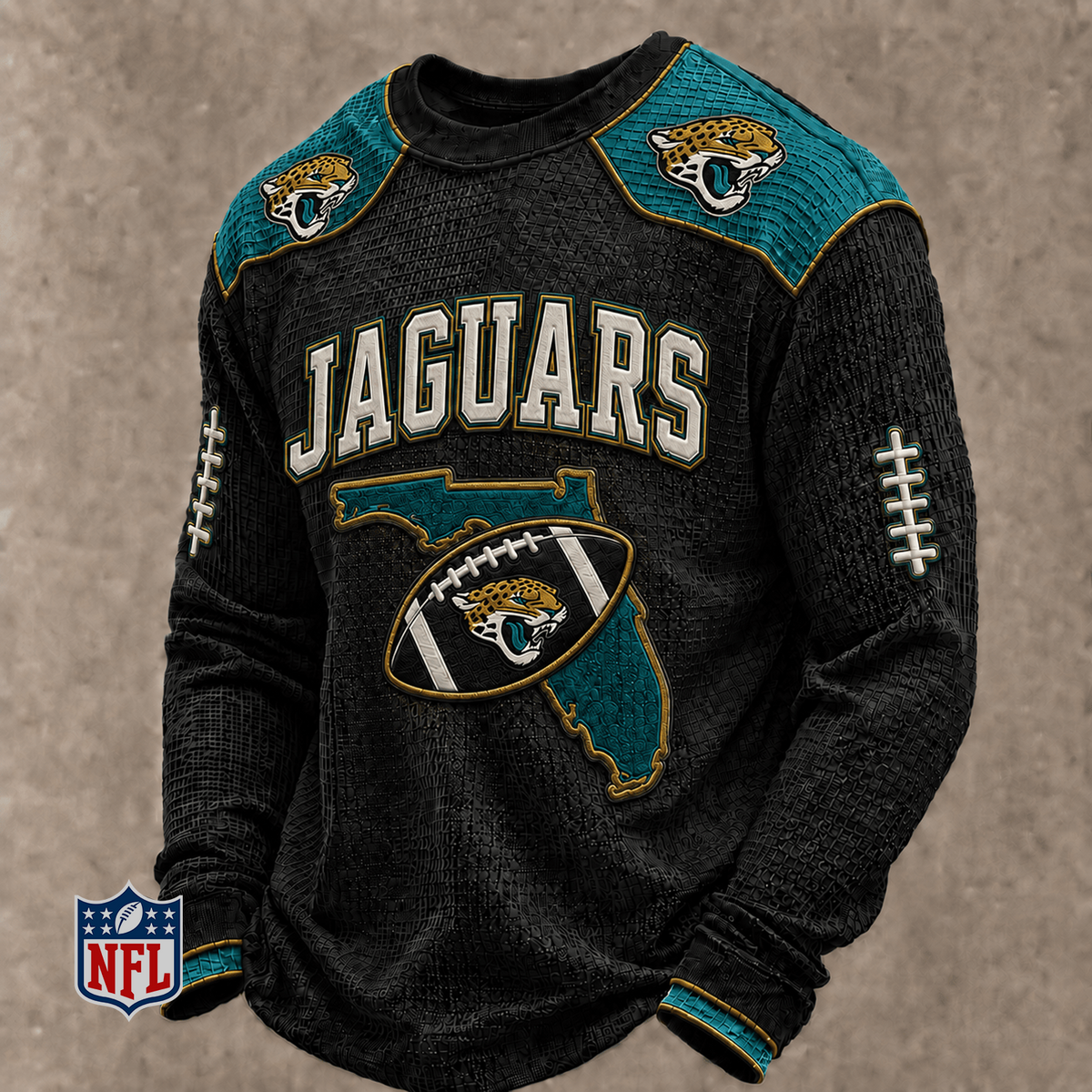 JAX x NFL Baseball Team Embroidered Crewneck Sweatshirt