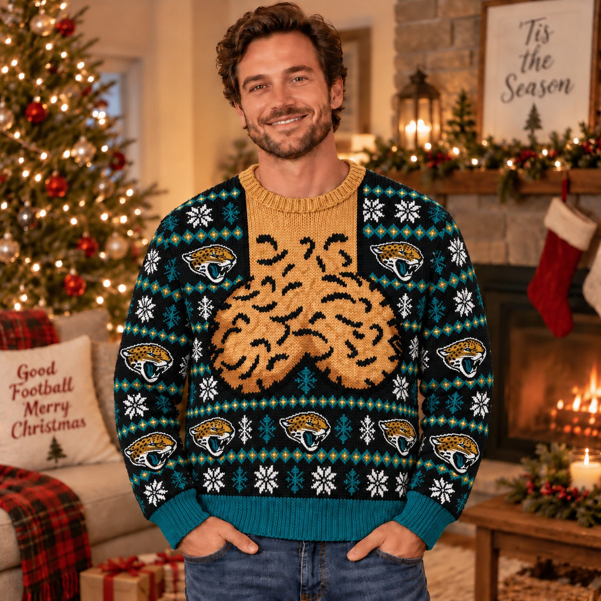 JJ x NFL Ugly Sweatshirt Funny For Fan