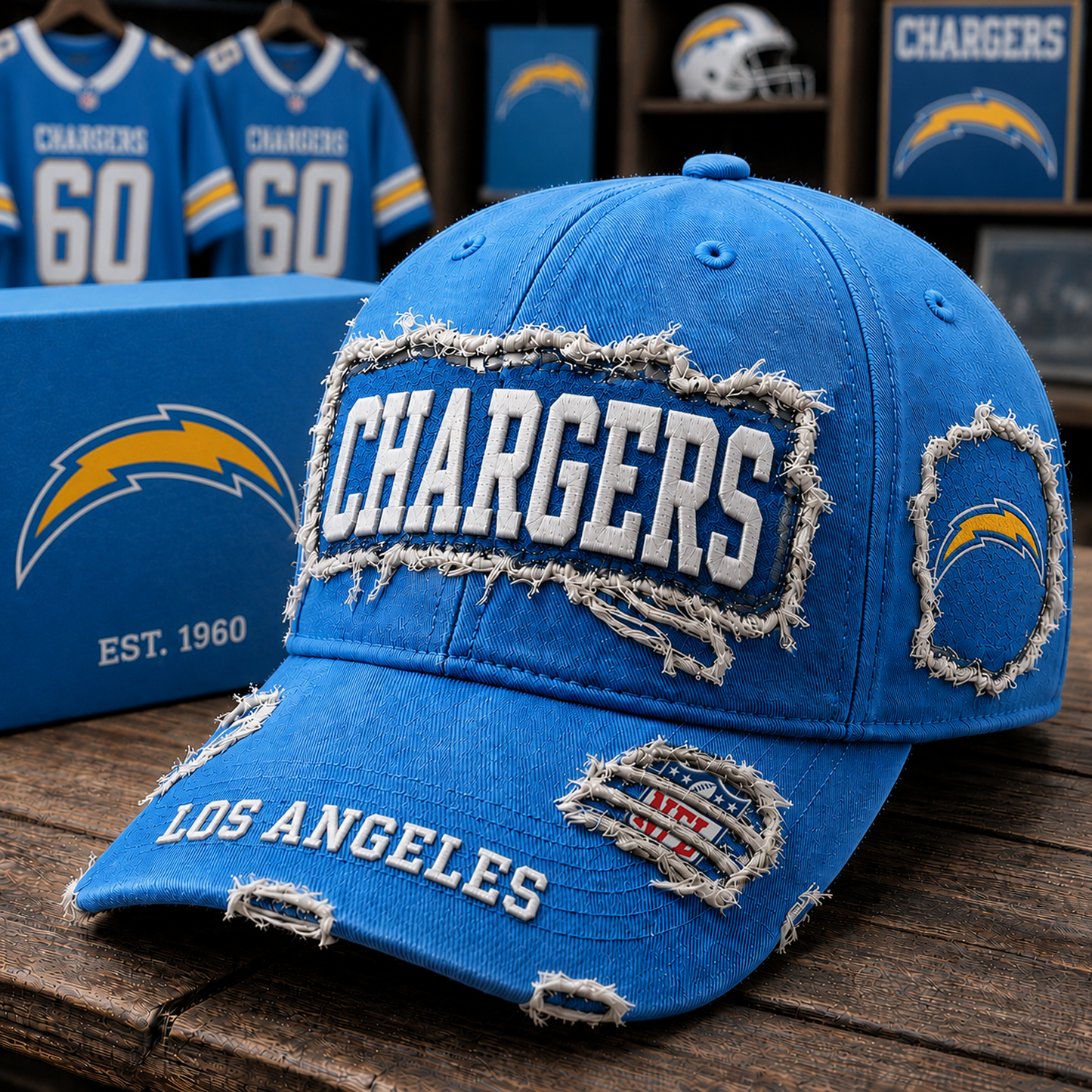 LAC x NFL Premium Patch Cap