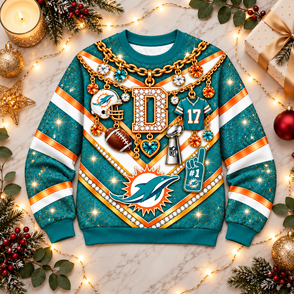 MD x NFL Luxury Bling Sweatshirt