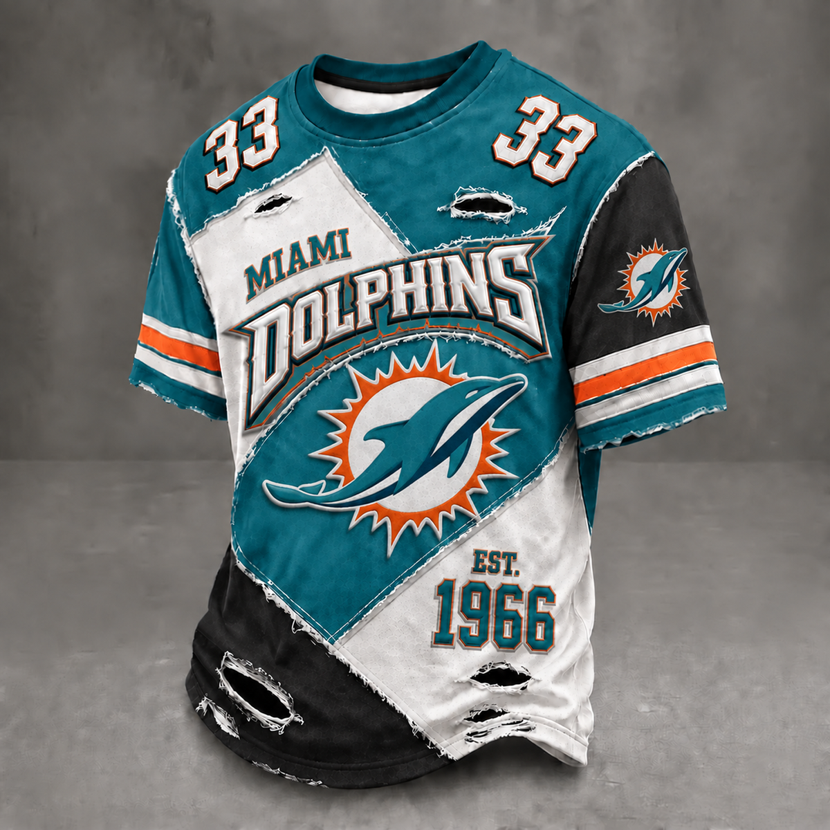 MIA x NFL Men's Professional Football Style Shirt