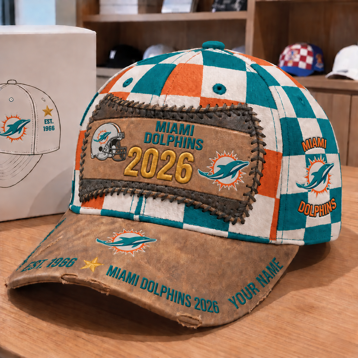 MIA x NFL Vintage Casual Football Hat