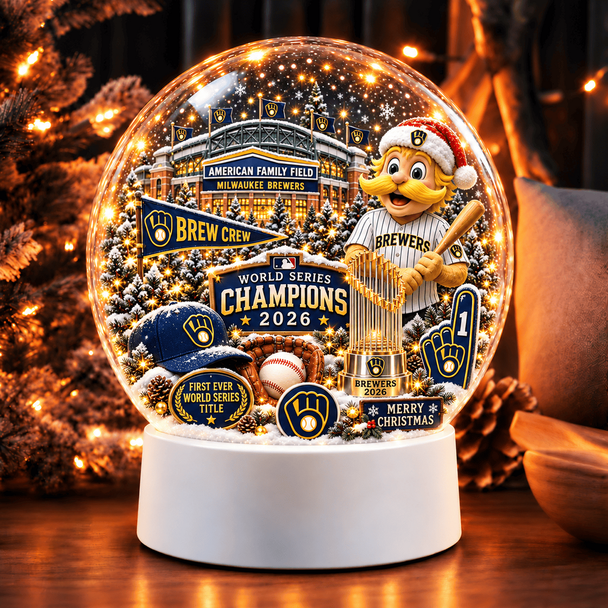 MIL x MLB 2026 World Series Champions Custom Acrylic Night Light V3 2810