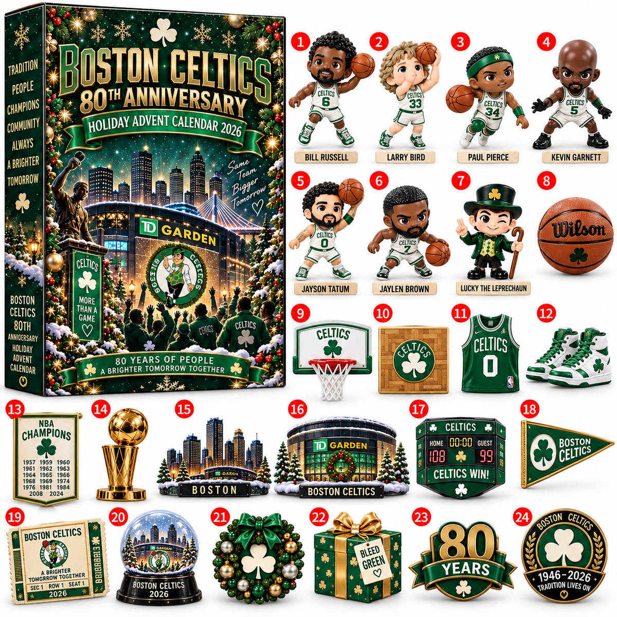 NBA x BOS Christmas 2026 Advent Calendar