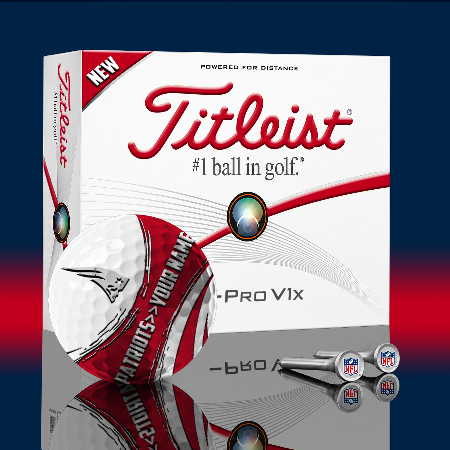 NEP x NFL PERSONALIZED GOLF BALL LIMITED EDITION
