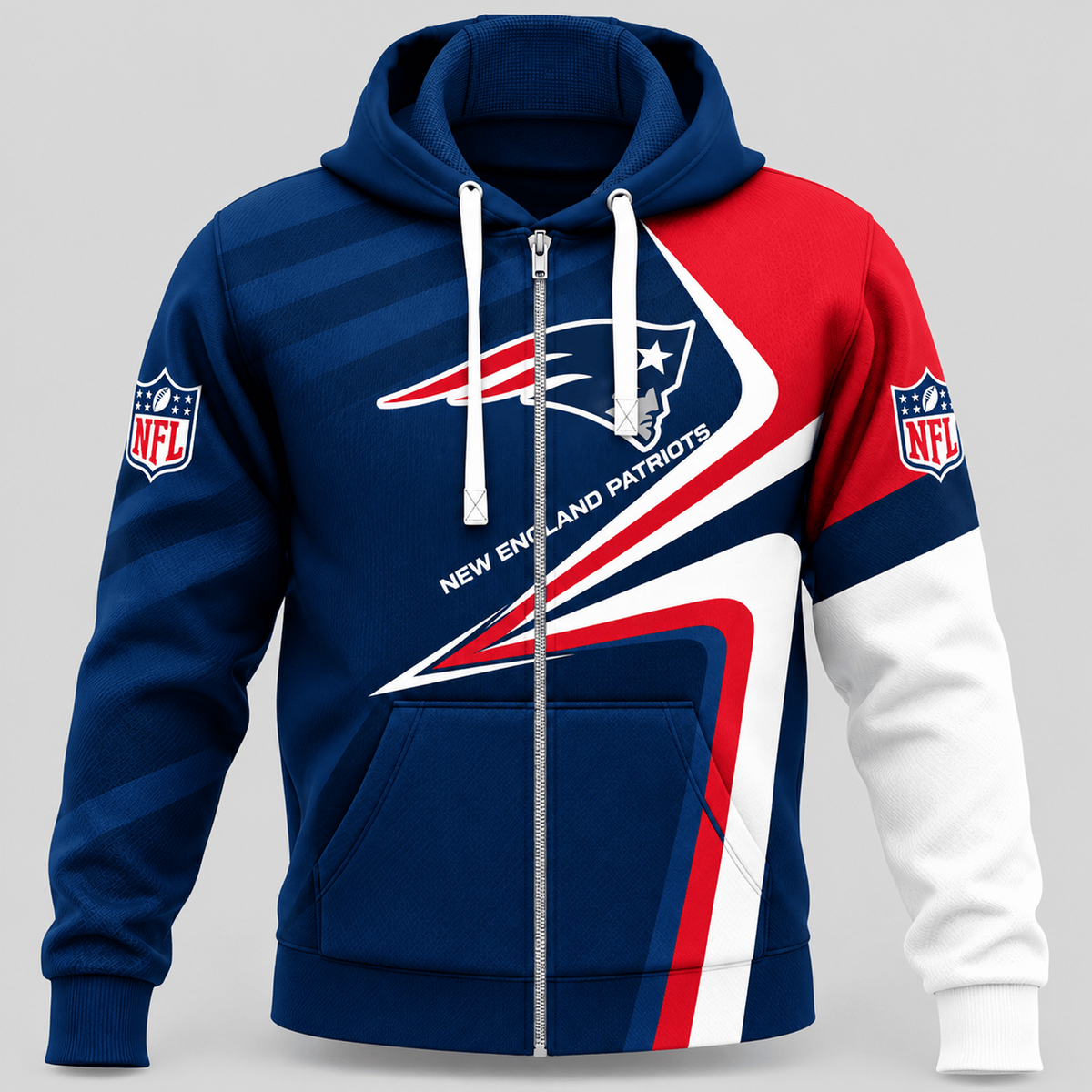 NEP x NFL Swoosh Wave Zip Hoodie