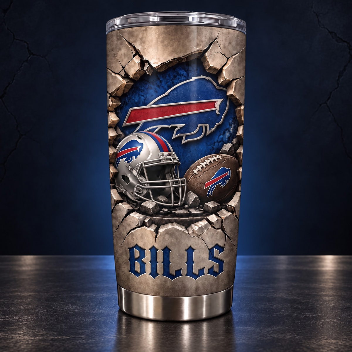 NFL x BUF Football Tumbler