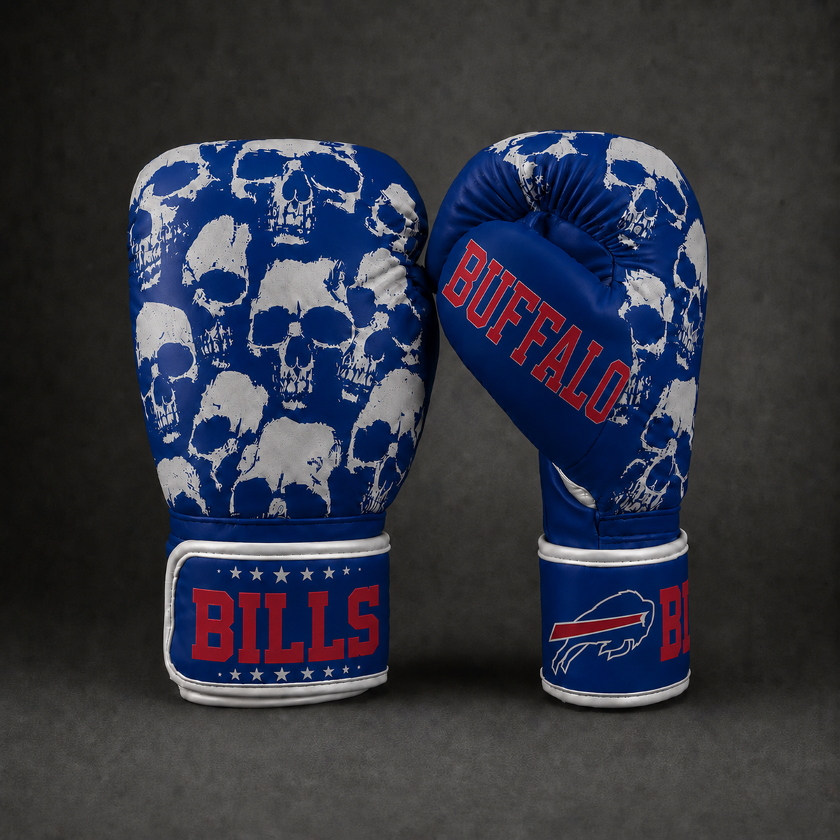 NFL x BUF Skull Boxing Gloves