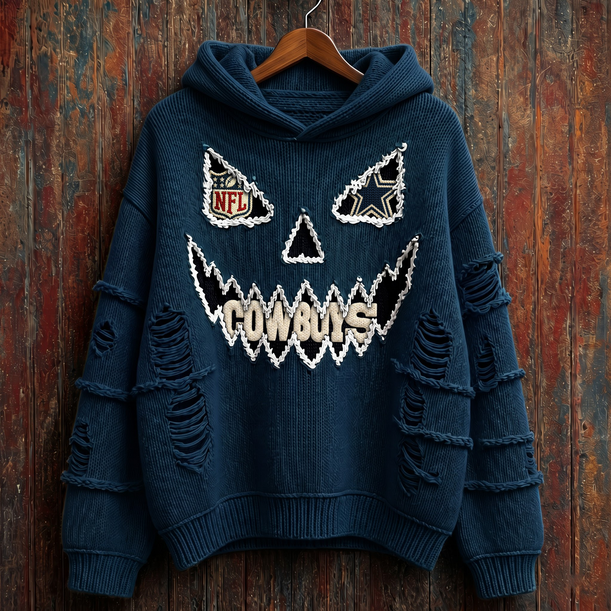 NFL x DAL Pumpkin Face V1 Hoodie