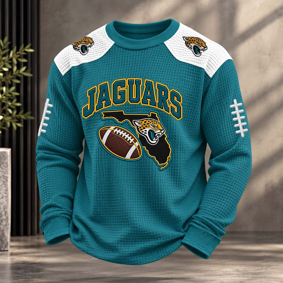 NFL x JAX Team Color Waffle Sweatshirt