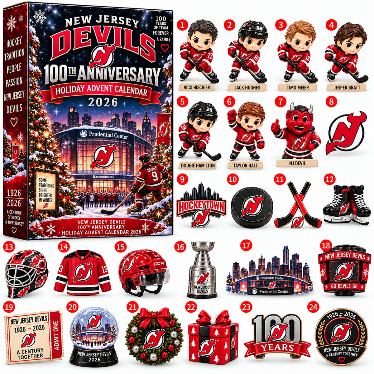 NHL x NJ Christmas V3 Advent Calendar Blind Box
