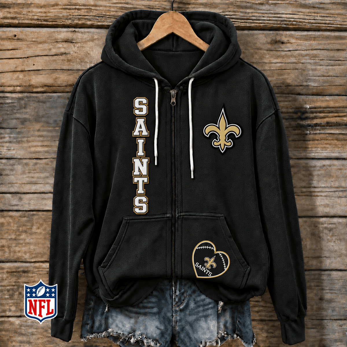 NO x NFL Full-Zip Fleece Hoodie