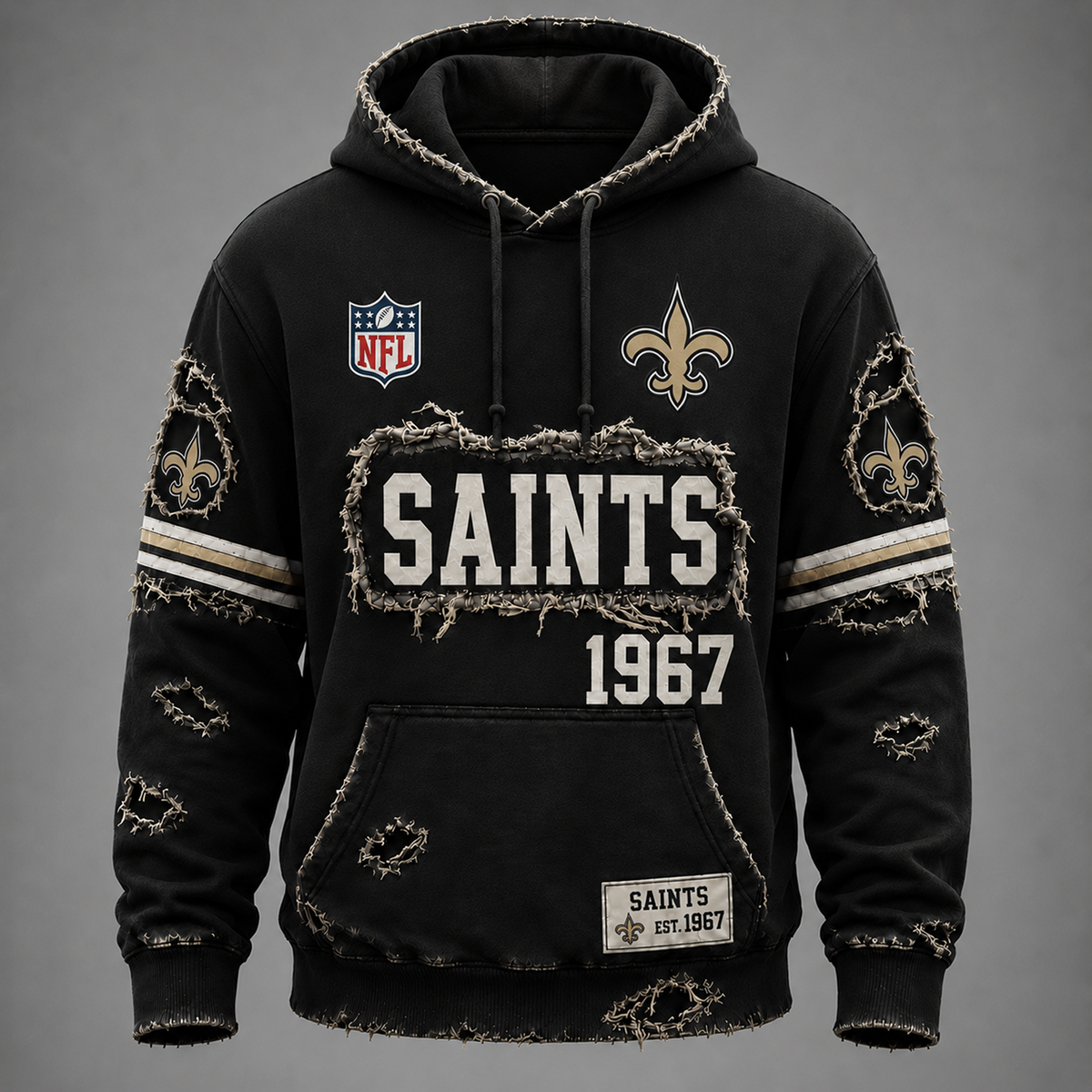 NO x NFL LUXURY V-Neck T-Shirt 3005 DatND DVT