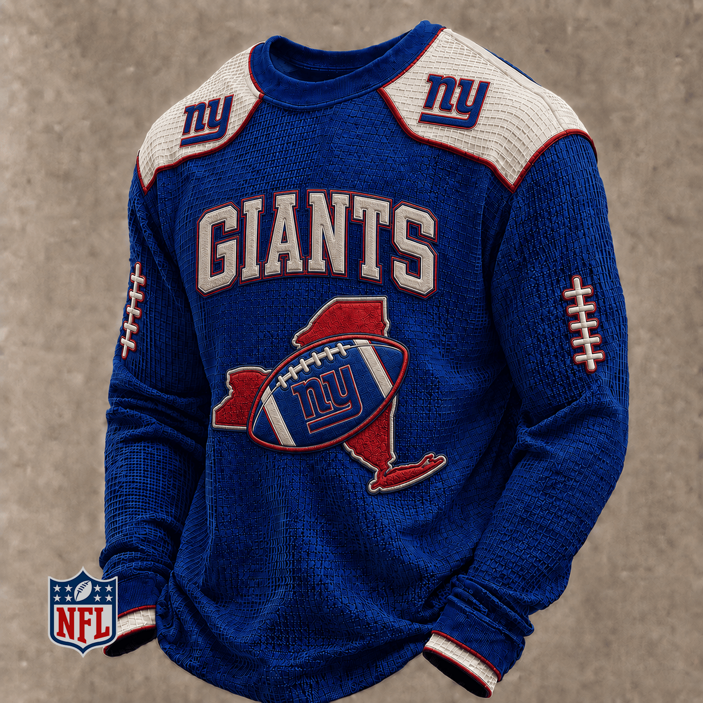 NYG x NFL Baseball Team Embroidered Crewneck Sweatshirt