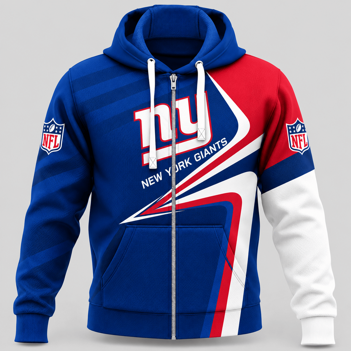 NYG x NFL Swoosh Wave Zip Hoodie
