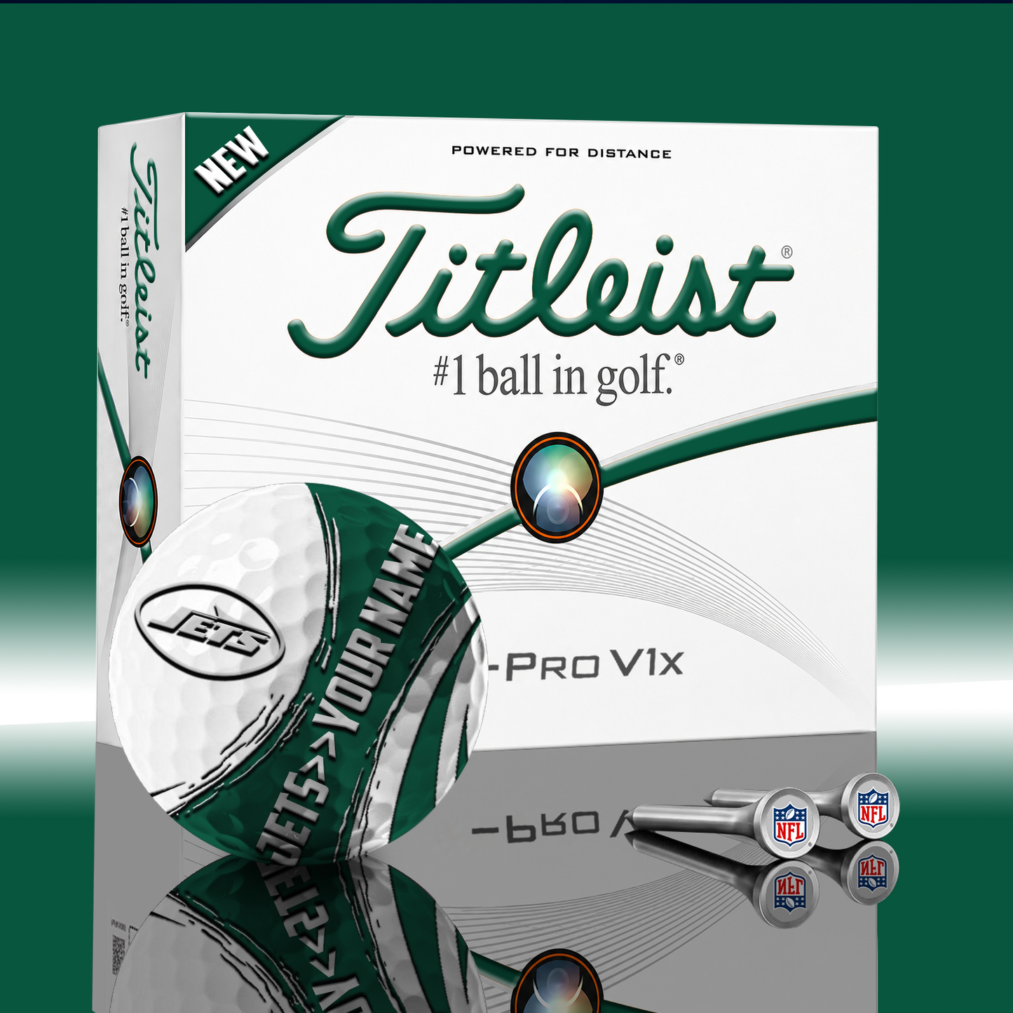 NYJ x NFL PERSONALIZED GOLF BALL LIMITED EDITION