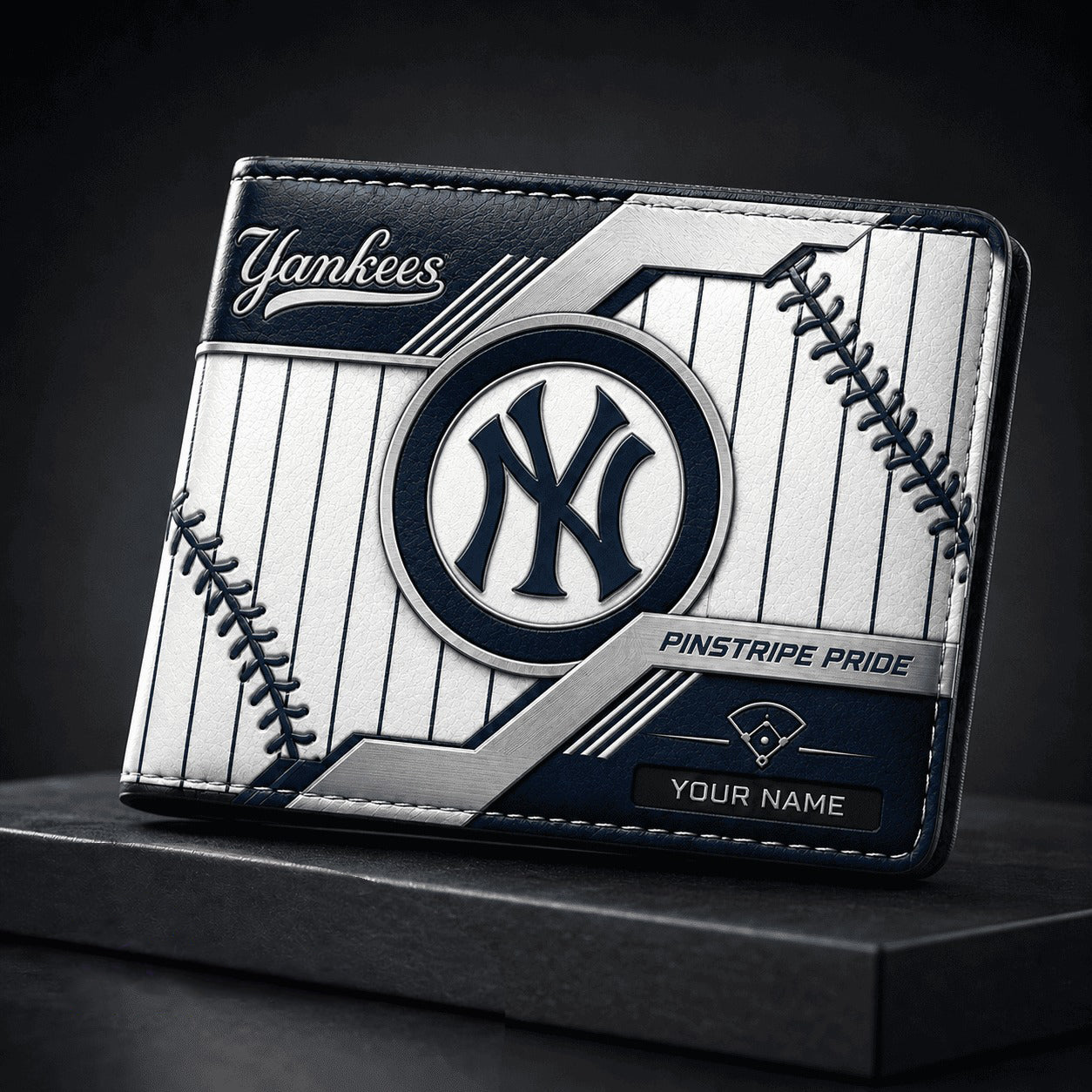 NYY x MLB Premium Men Wallet Luxury Personalized Gift For Fan Men
