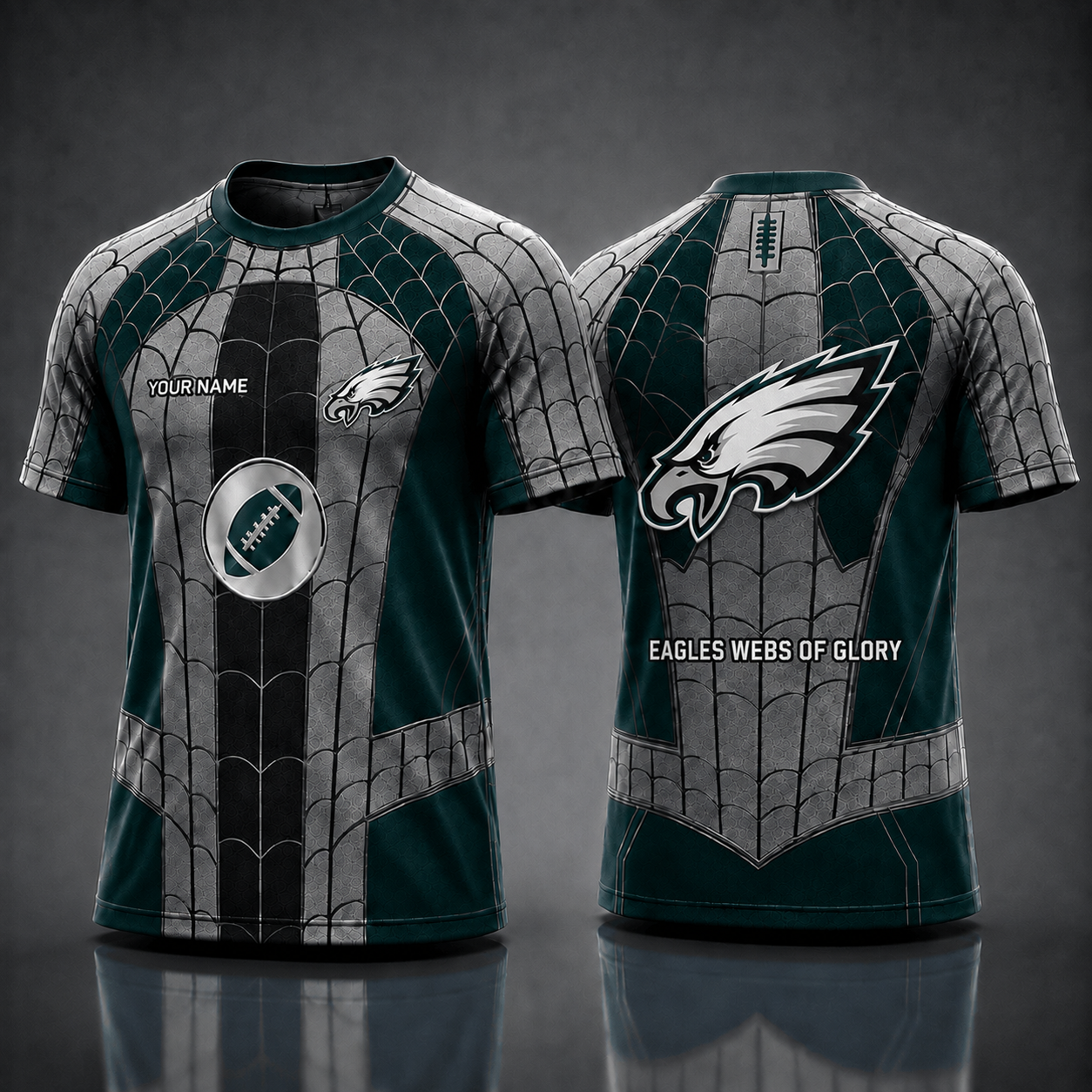 PE NFL x Spider Personalized T-Shirt – Premium Limited Edition Gift for Football Fans