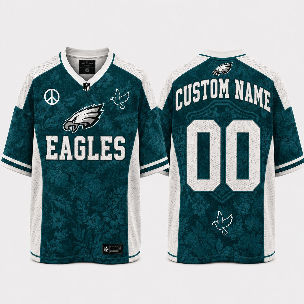 PE x NFL Premium Mesh Jersey Personalized Gift For Fan