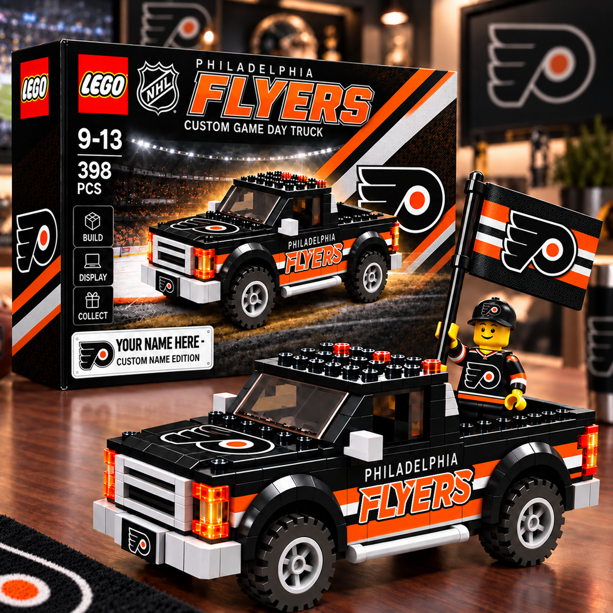 PHI x NHL Building Blocks Truck Toy Set V2