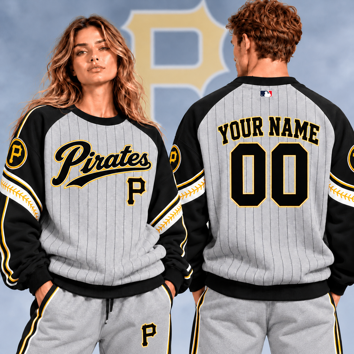 PIT x MLB Personalized Name Sweatshirt