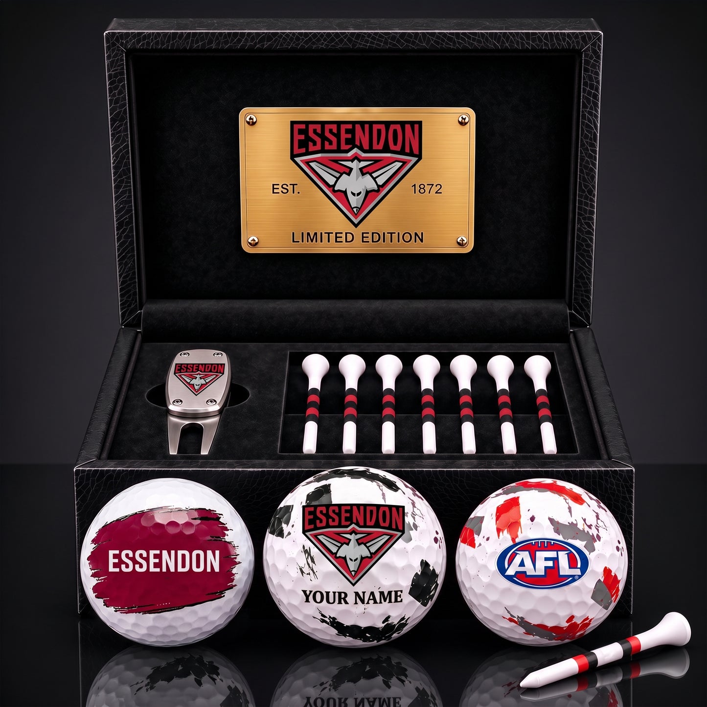 PREMIUM AFL X ESS EXCLUSIVE PERSONALIZED GOLF BALL SET LIMITED EDTION