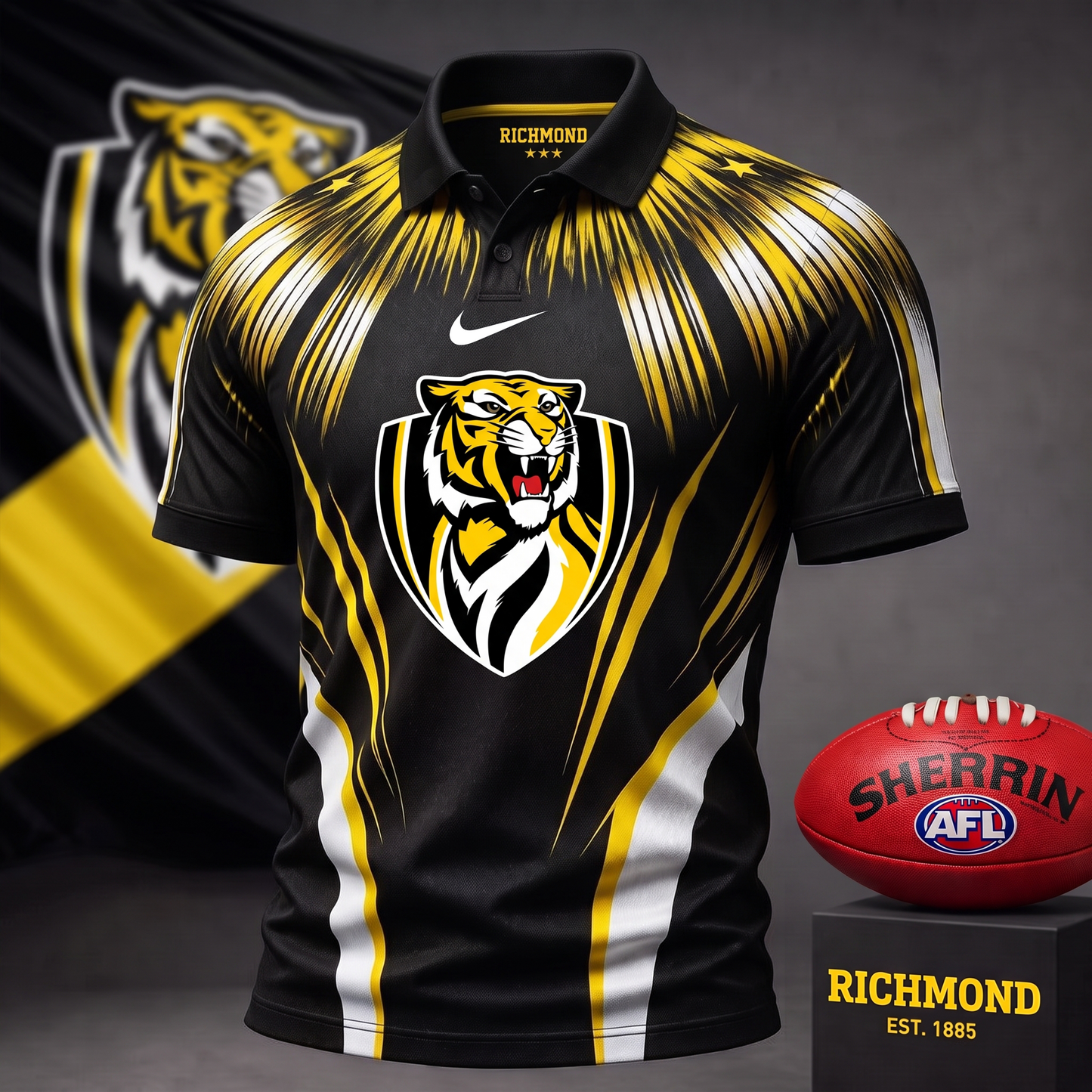 PREMIUM AFL X RIC EXCULISVE COLORFUL POLO SHIRT LIMITED EDITION .jpeg