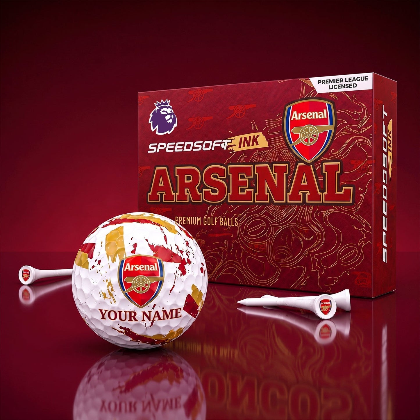 PREMIUM EPL X ARS EXCLUSIVE PERSONALIZED GOLF BALL SET LIMITED EDTION