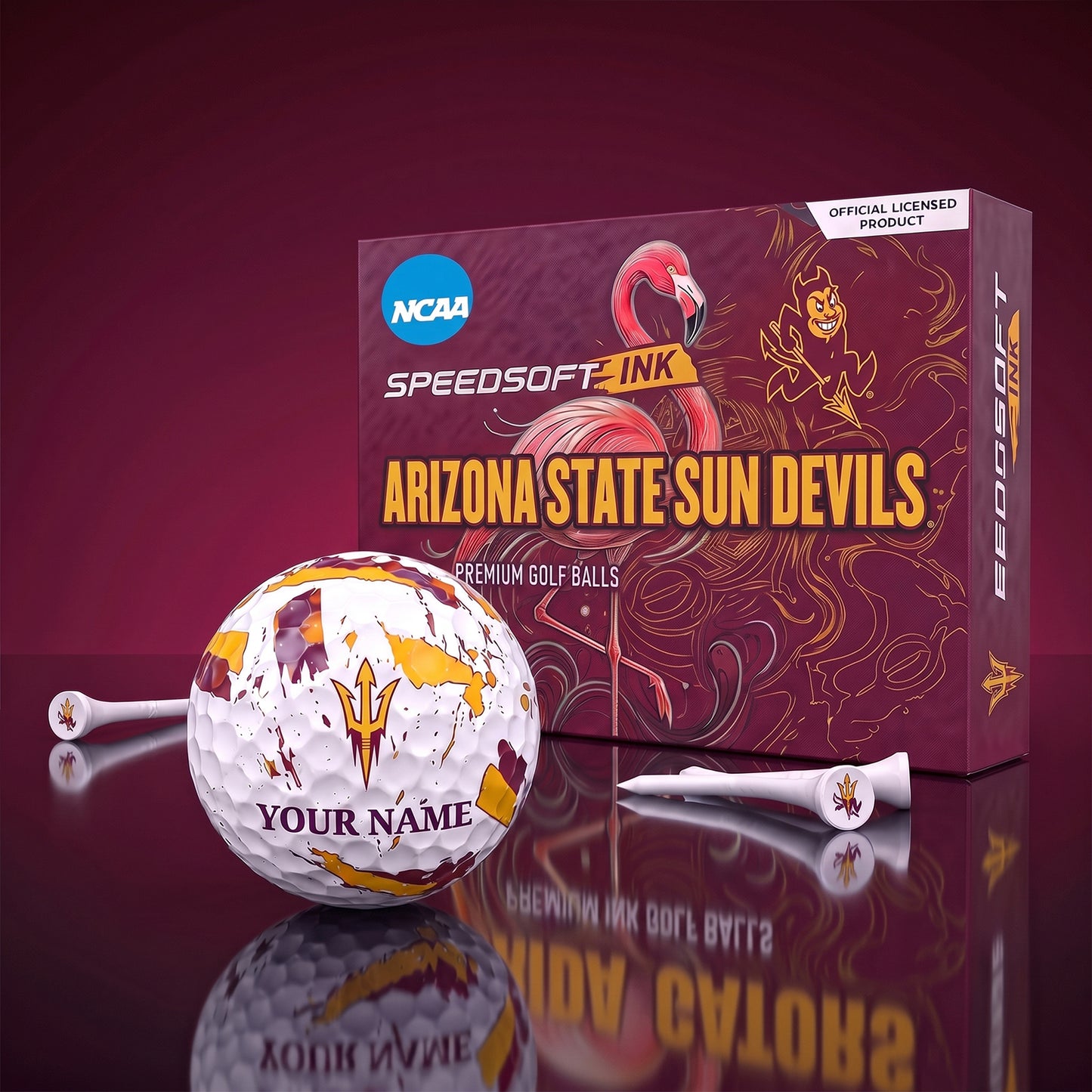 PREMIUM NCAA X ASSD EXCLUSIVE PERSONALIZED GOLF BALL SET LIMITED EDTION