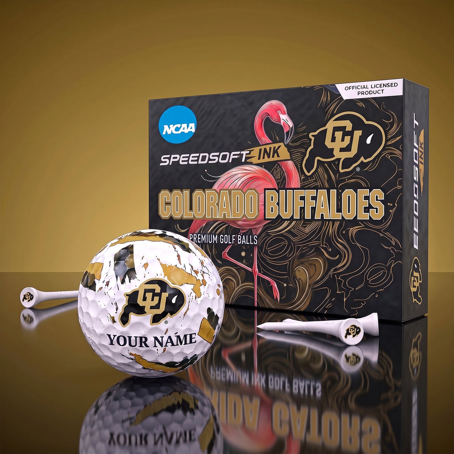 PREMIUM NCAA X COL EXCLUSIVE PERSONALIZED GOLF BALL SET LIMITED EDTION