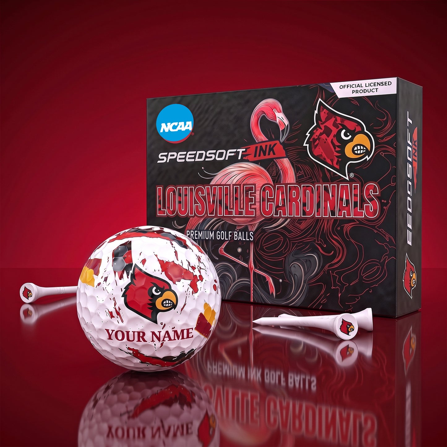 PREMIUM NCAA X LC EXCLUSIVE PERSONALIZED GOLF BALL SET LIMITED EDTION