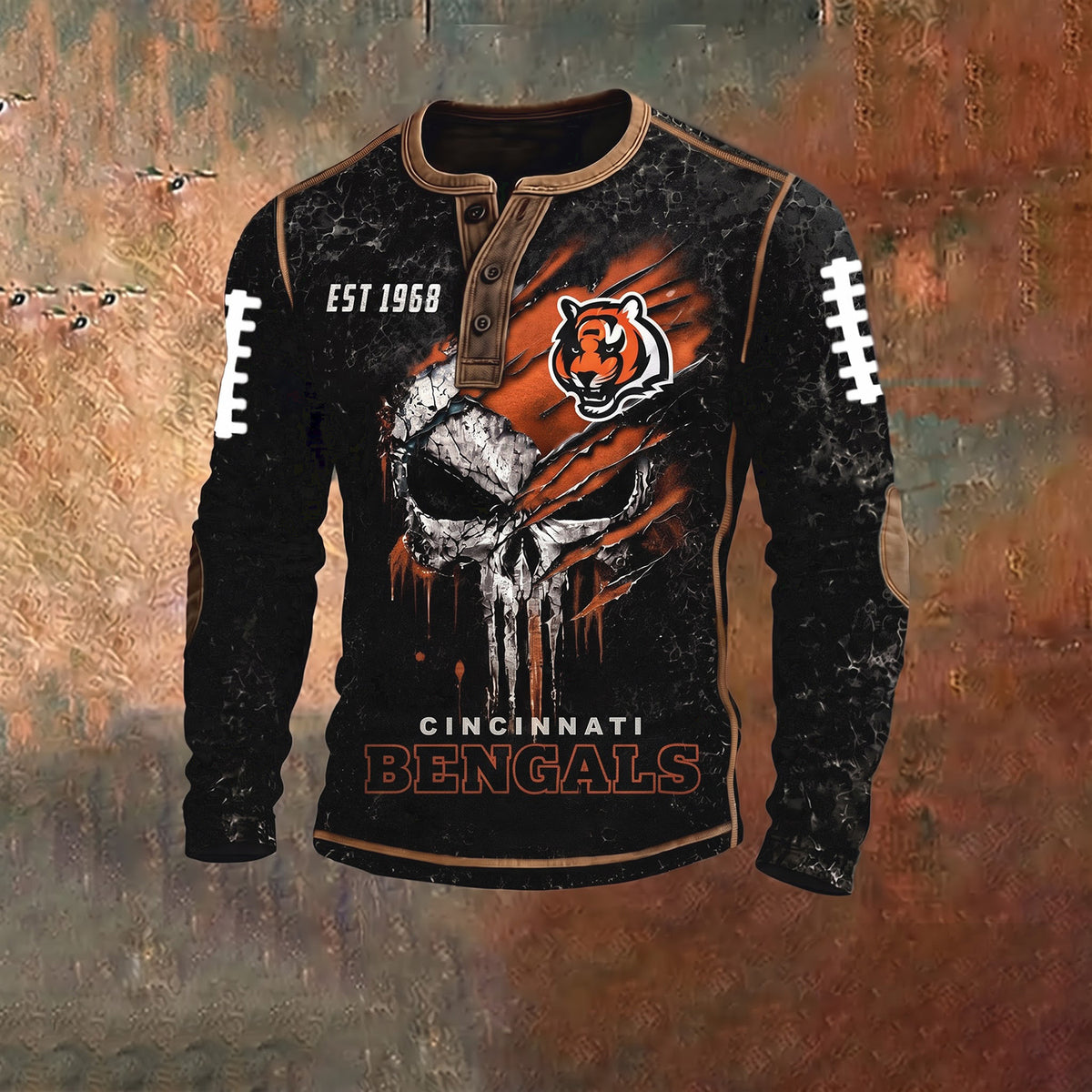 PREMIUM NFL X CIN EXCLUSIVE Shadow Skull NFL Long Sleeve – Tactical Edition
