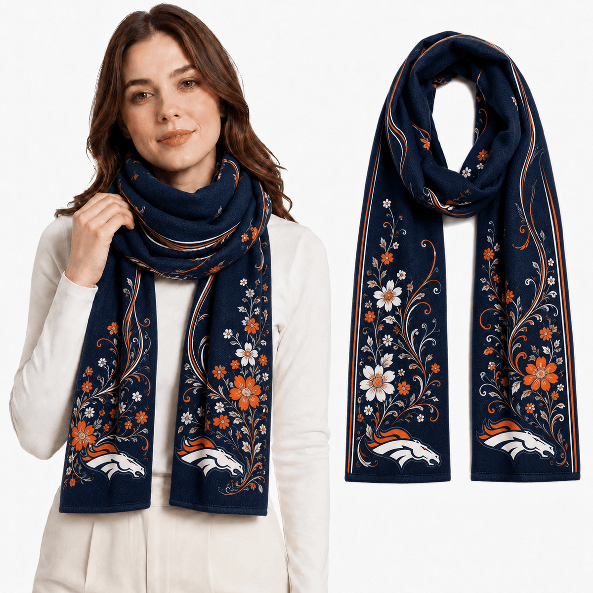 PREMIUM NFL X DB EXCLUSIVE Floral Scarf Big Gift For Women Limited Edition