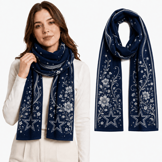 PREMIUM NFL X DC EXCLUSIVE Floral Scarf Big Gift For Women Limited Edition
