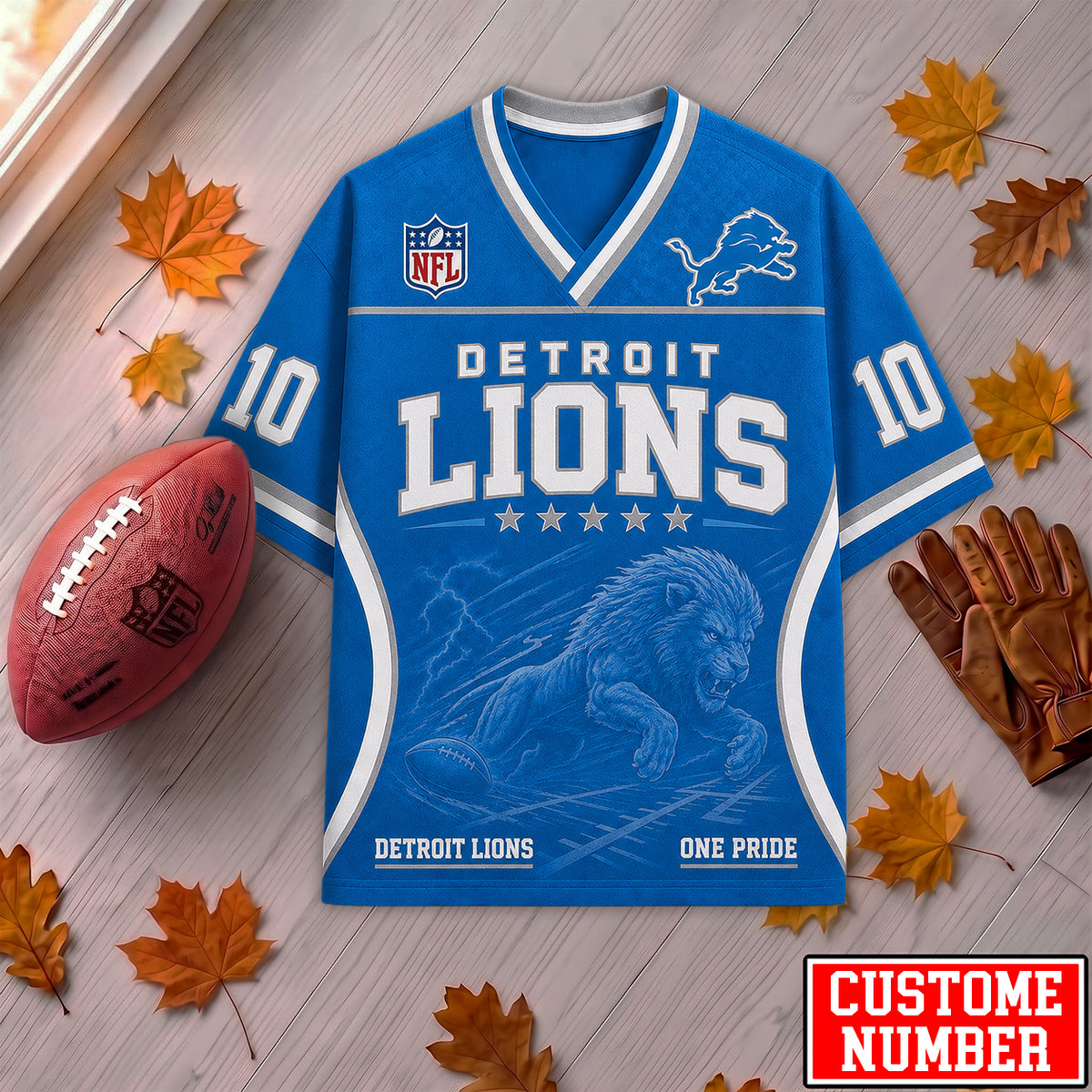 PREMIUM NFL X DET EXCLUSIVE PERONALIZED Gridiron Legacy V-Neck SHIRT LIMITED EDITION