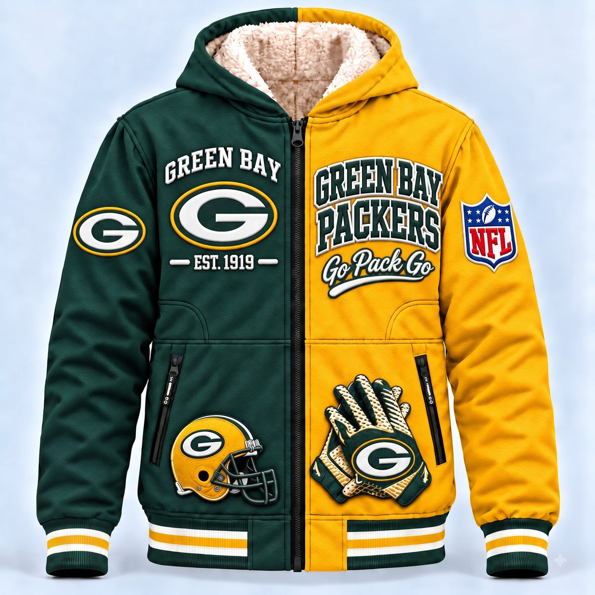 PREMIUM NFL X GB AURA LUXE FLEECE JACKET LIMITED EDITION