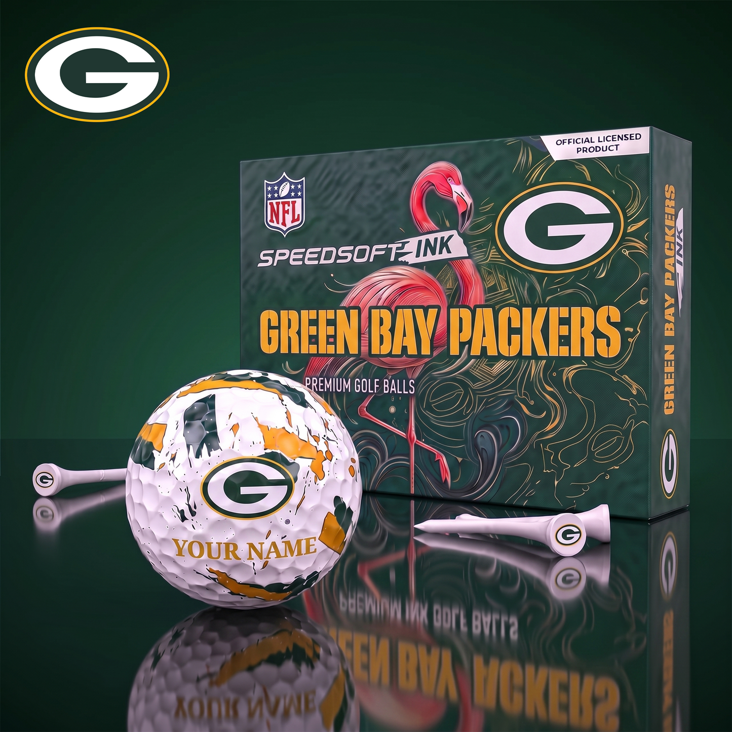 PREMIUM NFL X GBP EXCLUSIVE PERSONALIZED GOLF BALL SET LIMITED EDTION