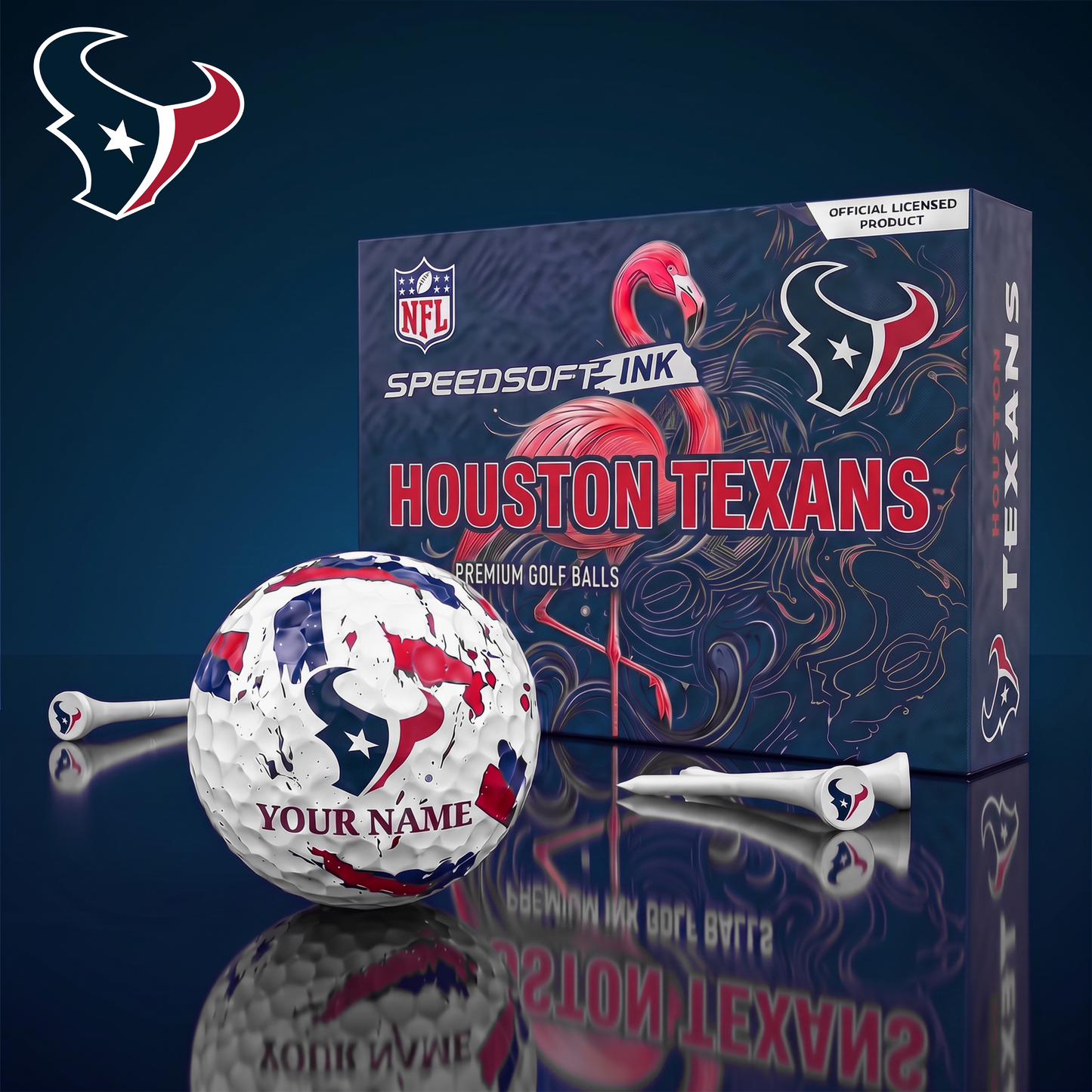 PREMIUM NFL X HT EXCLUSIVE PERSONALIZED GOLF BALL SET LIMITED EDTION