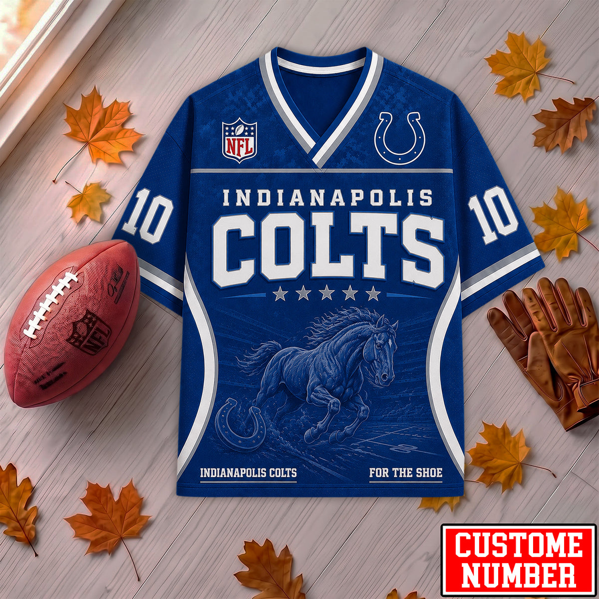 PREMIUM NFL X IND EXCLUSIVE PERONALIZED Gridiron Legacy V-Neck SHIRT LIMITED EDITION
