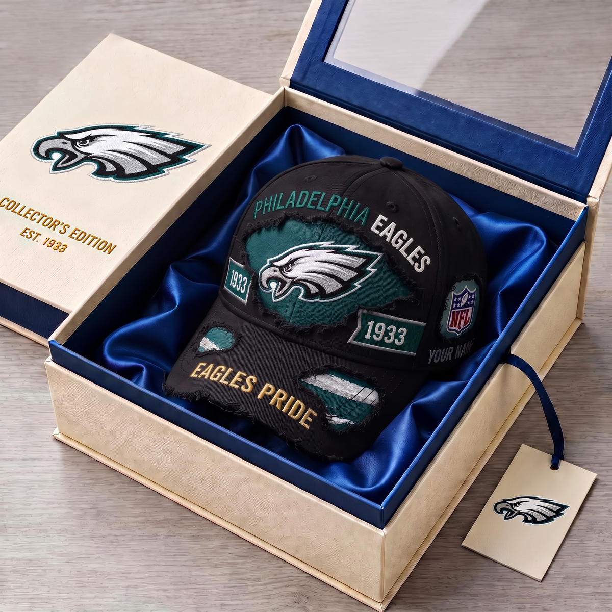 PREMIUM NFL X PE DELUXE CUSTOME NAME CLASSIC CAP LIMTED EDITION