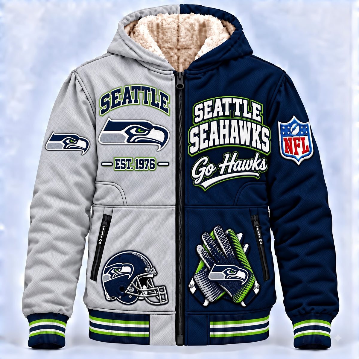 PREMIUM NFL X SEA AURA LUXE FLEECE JACKET LIMITED EDITION