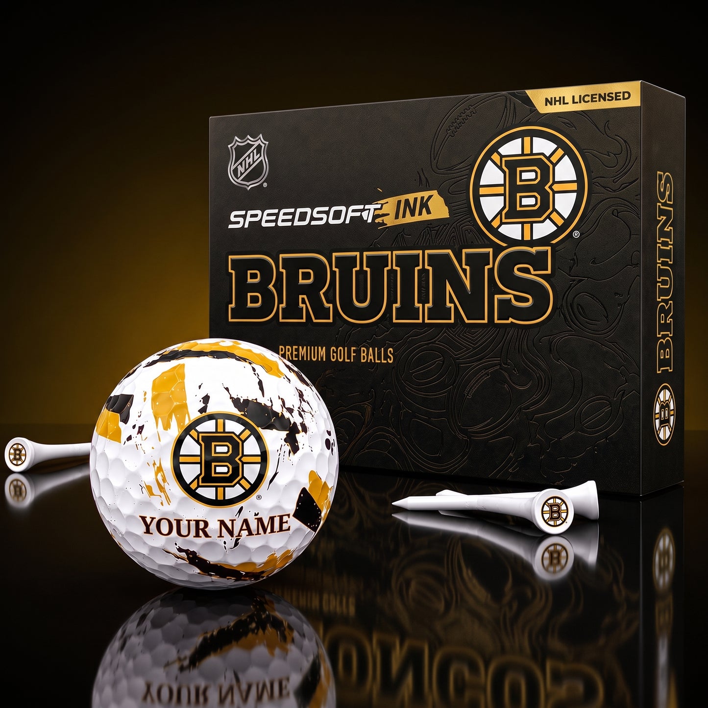 PREMIUM NHL X BB EXCLUSIVE PERSONALIZED GOLF BALL SET LIMITED EDTION