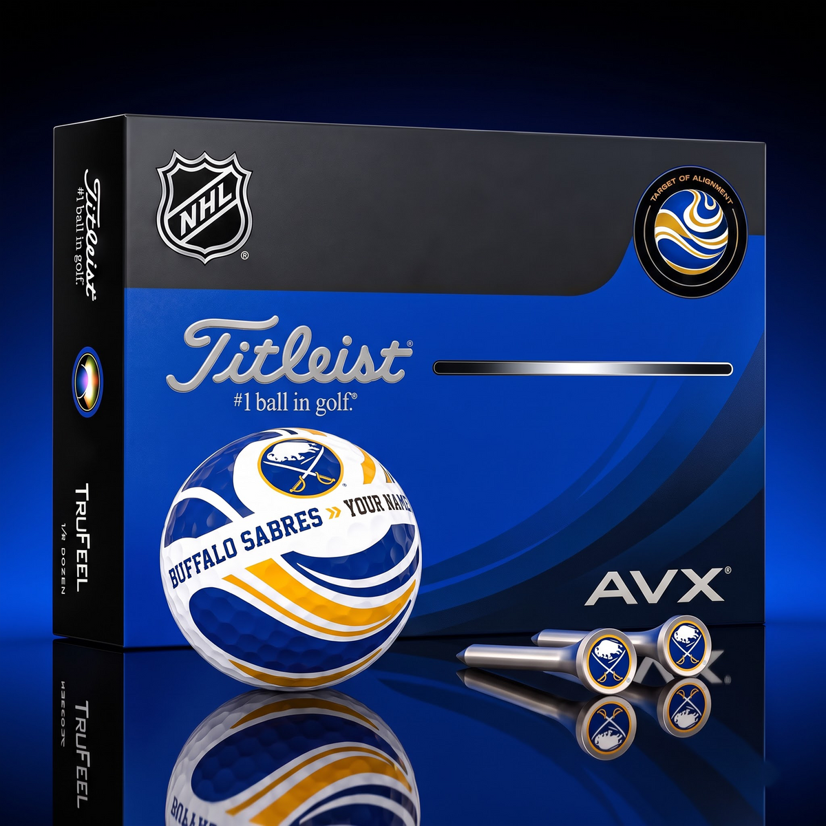 PREMIUM NHL X BS EXCLUSIVE TOURNAMENT PERSONALIZED GOLF BALL V6 COLLECTION