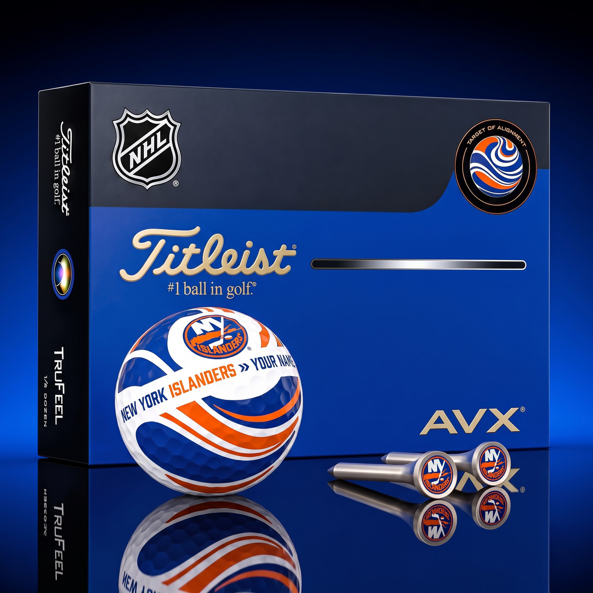 PREMIUM NHL X NYI EXCLUSIVE TOURNAMENT PERSONALIZED GOLF BALL V6 COLLECTION