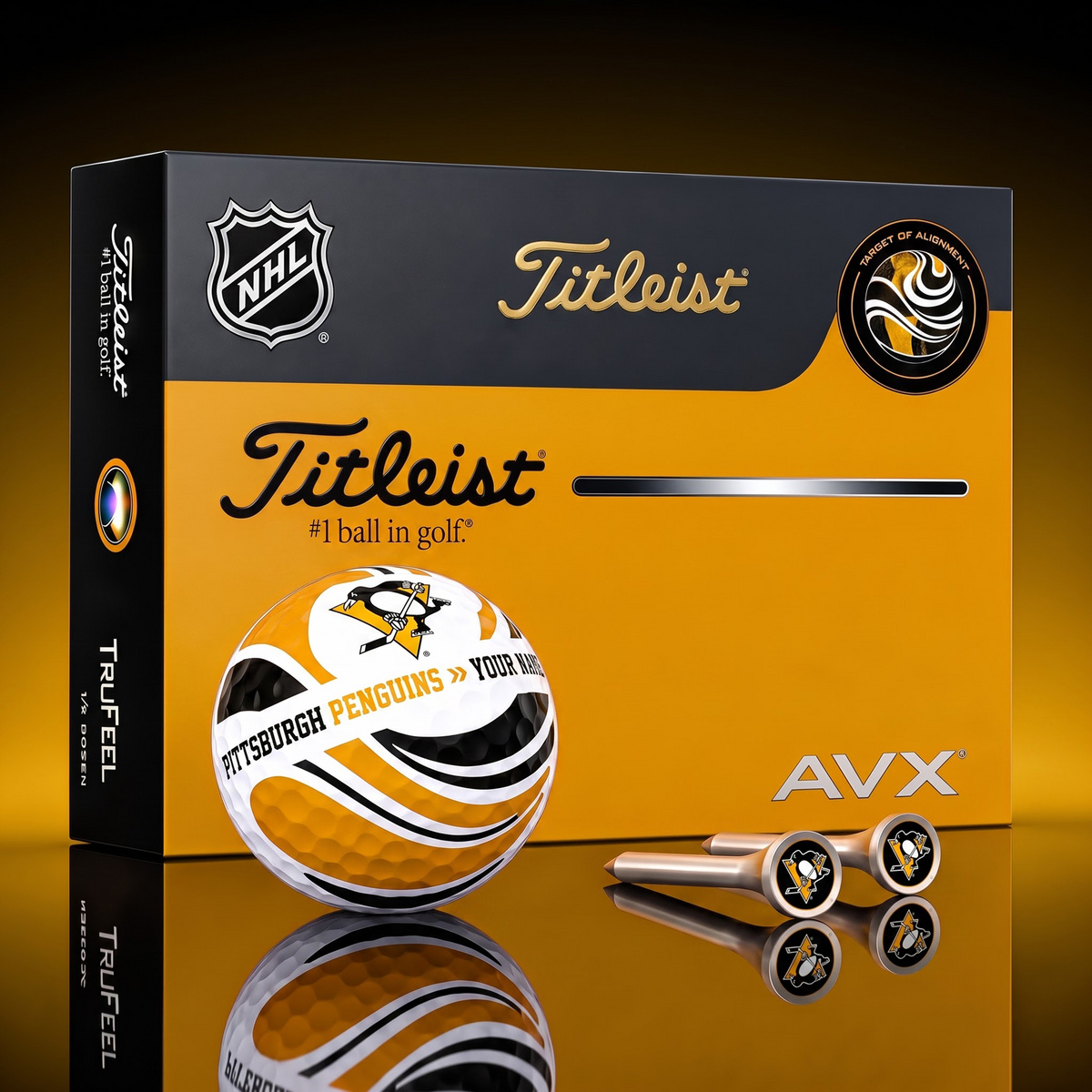 PREMIUM NHL X PP EXCLUSIVE TOURNAMENT PERSONALIZED GOLF BALL V6 COLLECTION