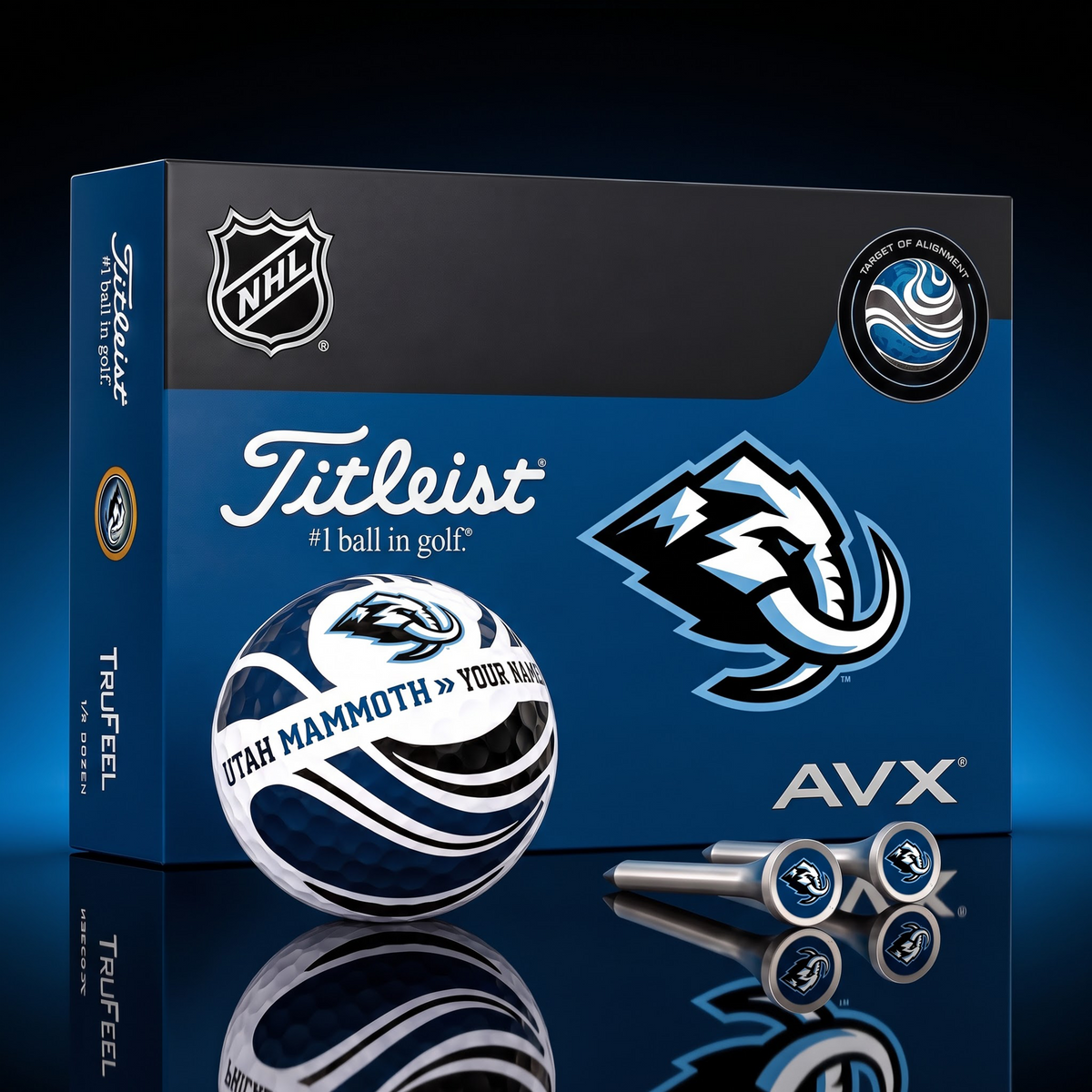 PREMIUM NHL X UM EXCLUSIVE TOURNAMENT PERSONALIZED GOLF BALL V6 COLLECTION