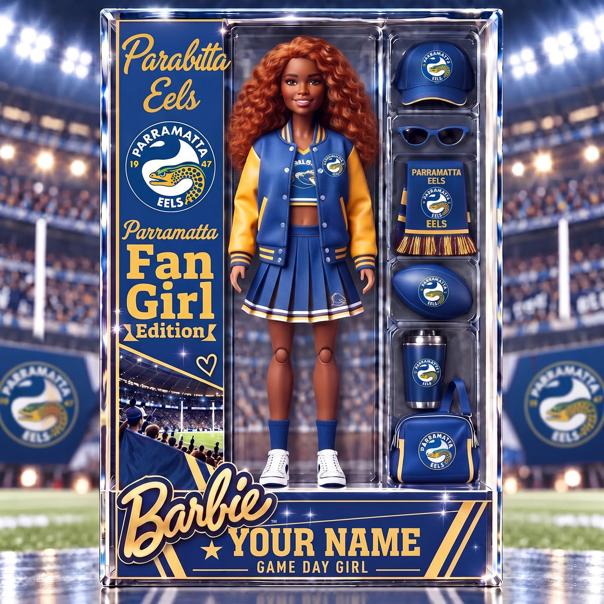 PREMIUM NRL X PE EXCLUSIVE BARBIE PERSONALIZED Acrylic Block Plaque Gifts For Fan - Limited Edition