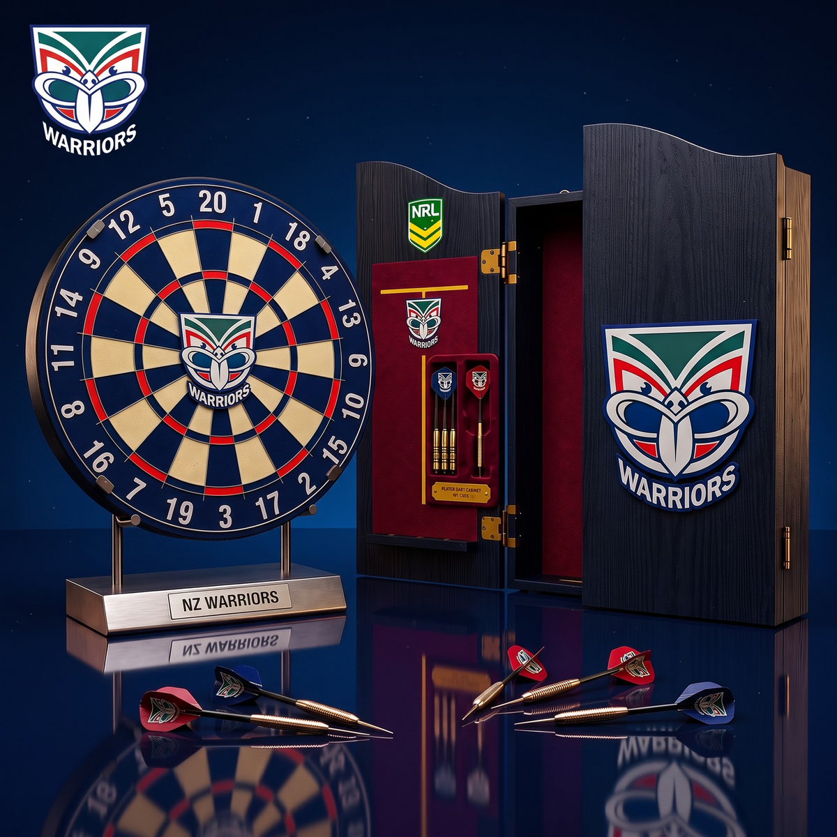 PREMIUM NRL X WAR EXCLUSIVE Dartboard GAME Set LIMITED EDITION